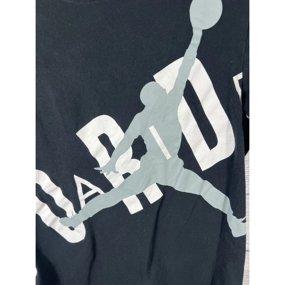 Jordan Jumpman Oversized Logo Graphic T Shirt Black Youth Large